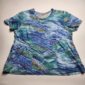 Elan Womens Scrub Top 3xl